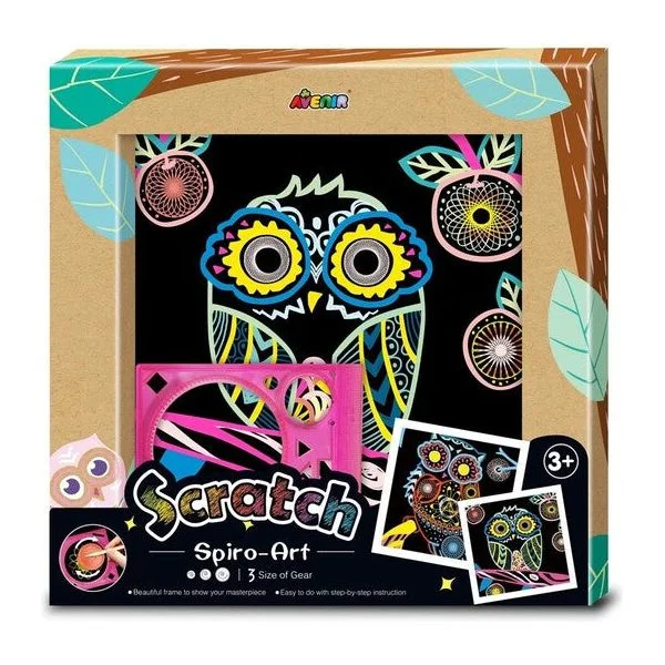 Avenir Scratch Spiro Art Owl