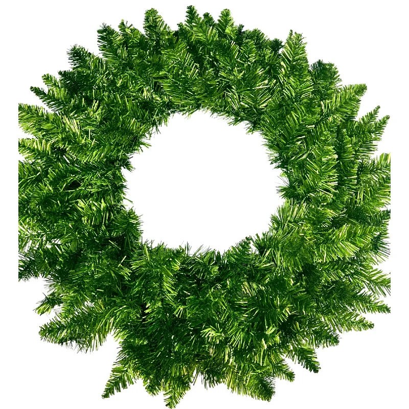 24” Wreath - Metallic Green, 165T | LC