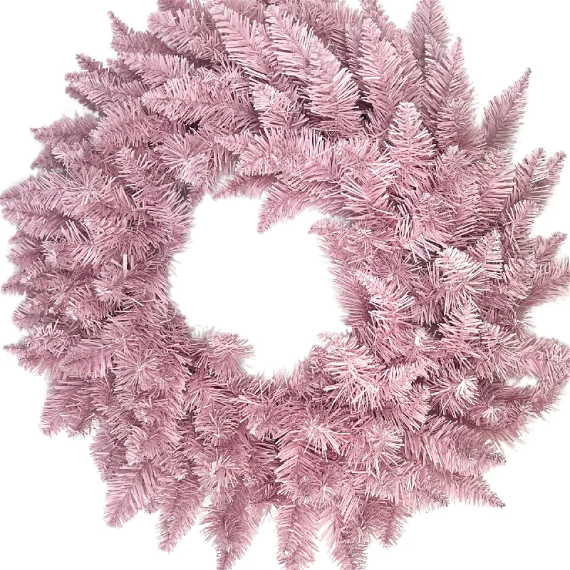 24” Wreath - Pastel Pink, 165T | LC