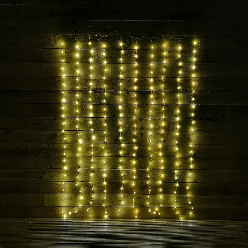 240 LED 2m x1.5m Flexibright Curtain Christmas Lights in Warm White