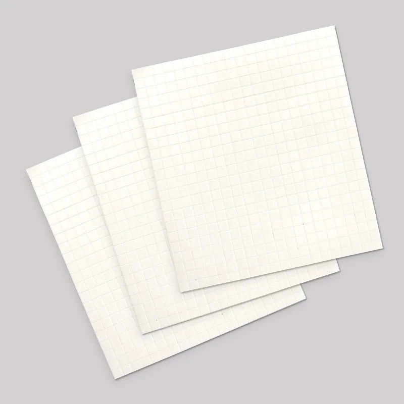 5x5mm Double Sided Adhesive Pads - White 2mm pack of 3