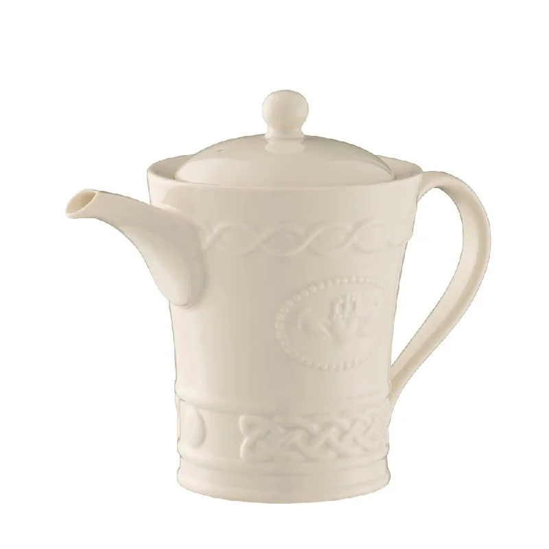 Belleek Classic Claddagh Beverage Pot