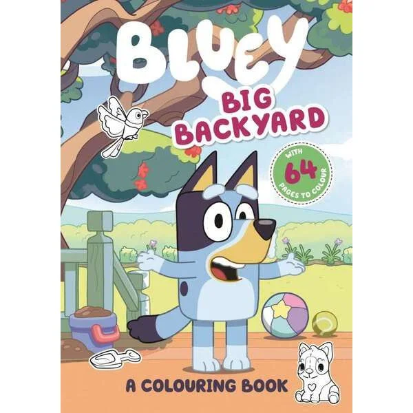 Bluey Big Backyard Colouring Book