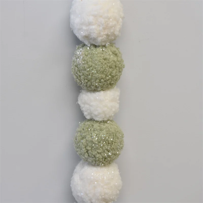 Boho Pom Pom Garland 42'' in Sage | TAC22