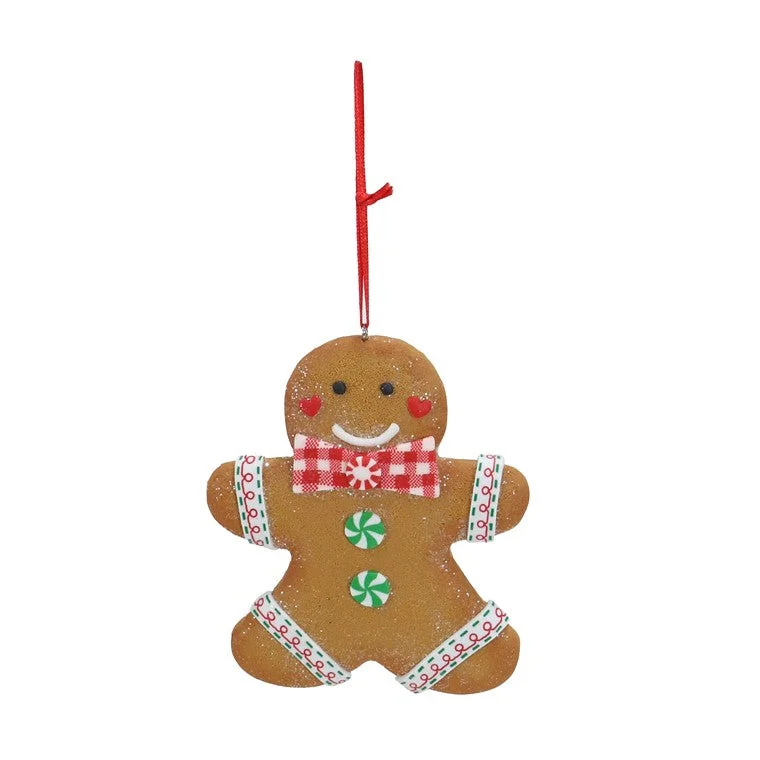 Hanging Gingerbread, 10cm, Asstd