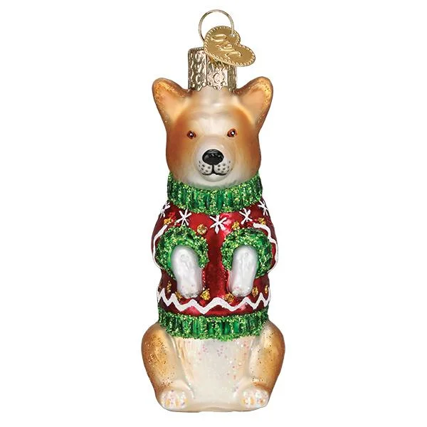 Christmas Corgi Ornament - Old World Christmas