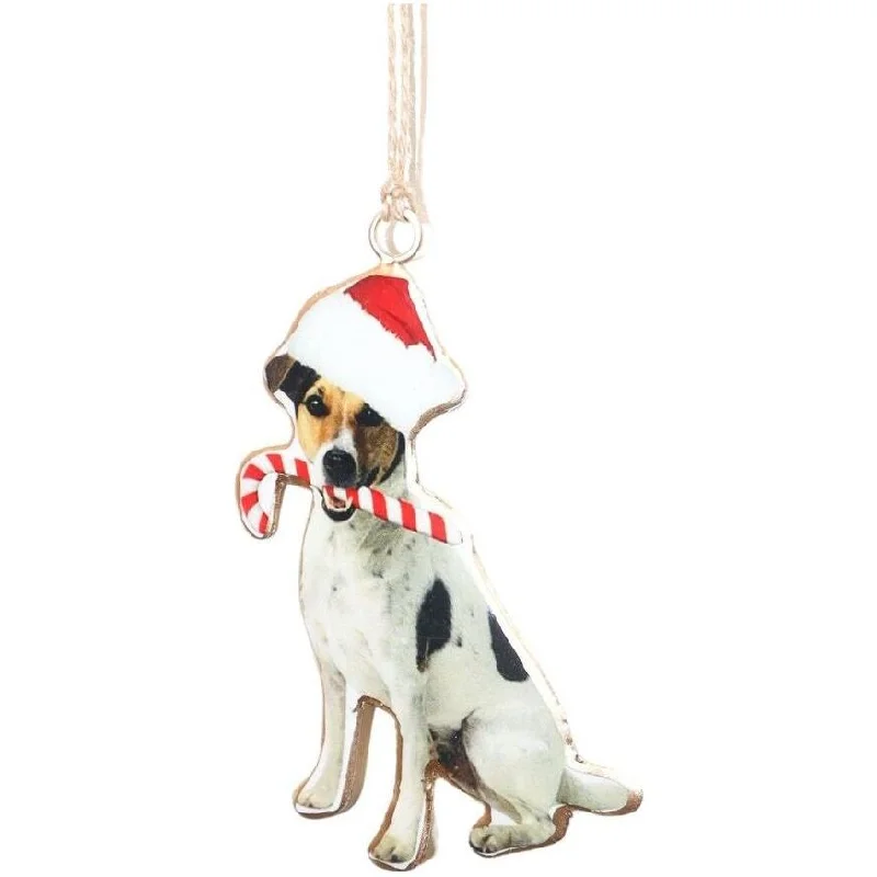 Christmas  Dog with Hat Hanging Decoration