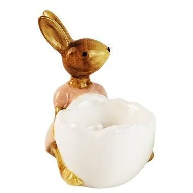 Cute Bunny Egg Cup 9cm Pink