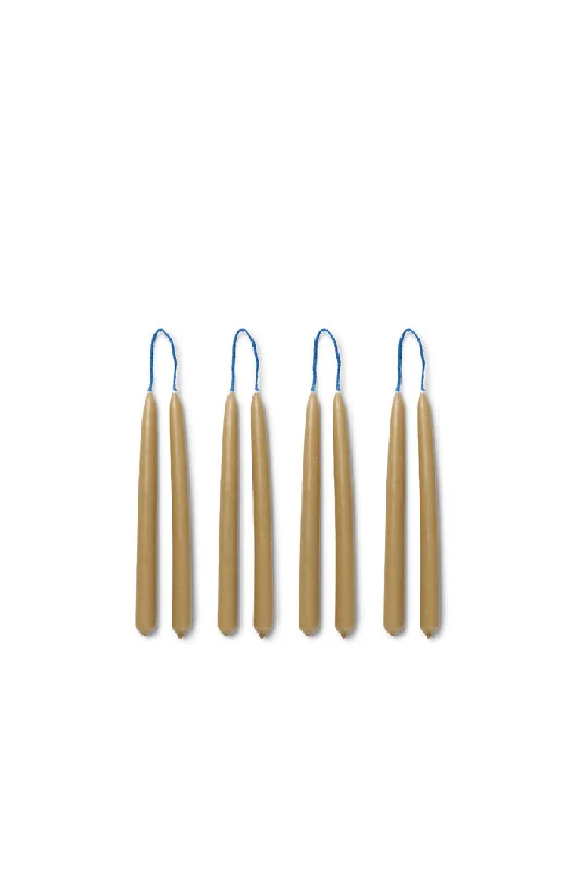 Mini Dipped Pencil Candles | Straw | Set of 8 | by ferm Living