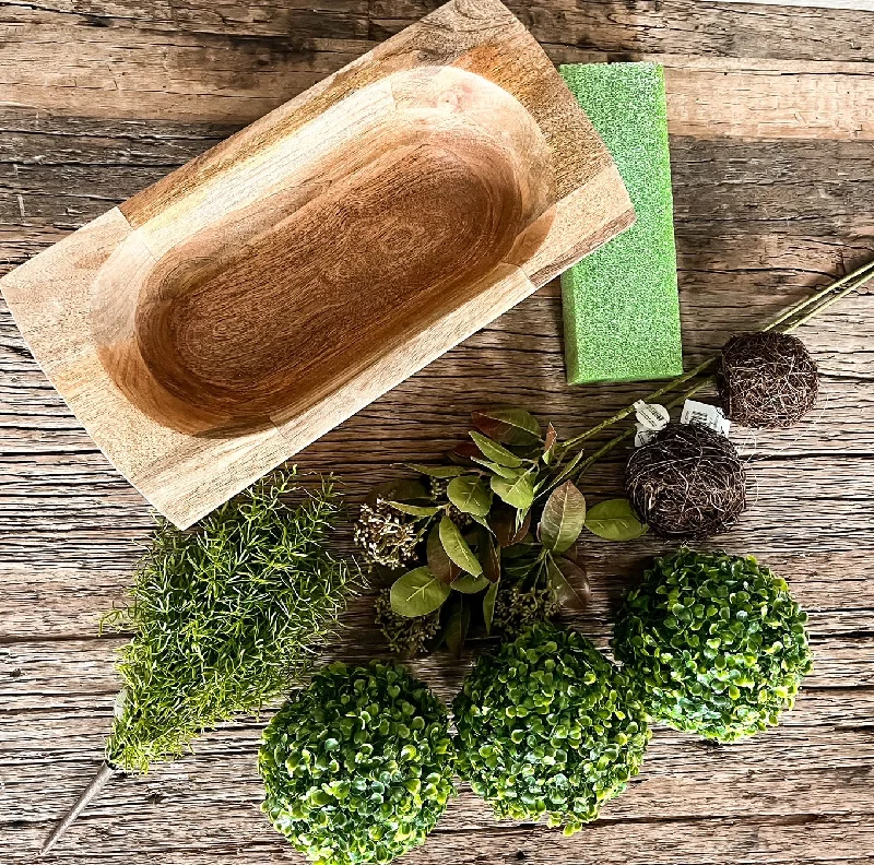 Natural Finish Dough Bowl