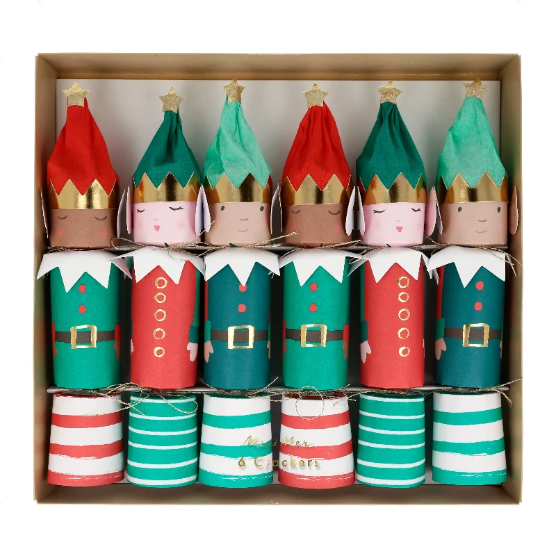 Elf Large Crackers (x 6)