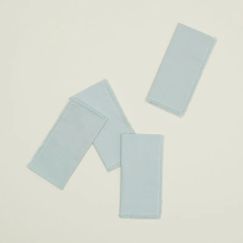 Essential Dinner Napkins, Set of 4 - Sky