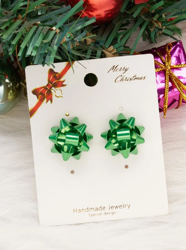 Present Topper Shimmer Stud Earrings