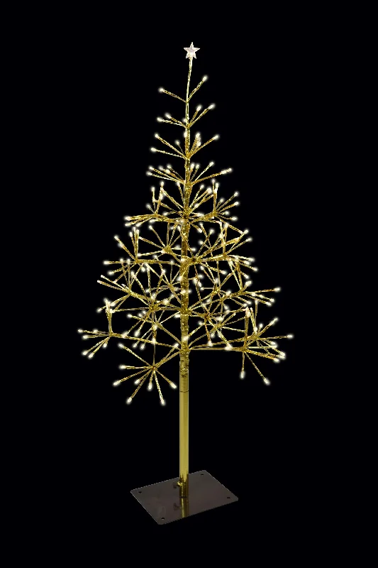 Gold/Warm White LED Shimmering Tree Decoration