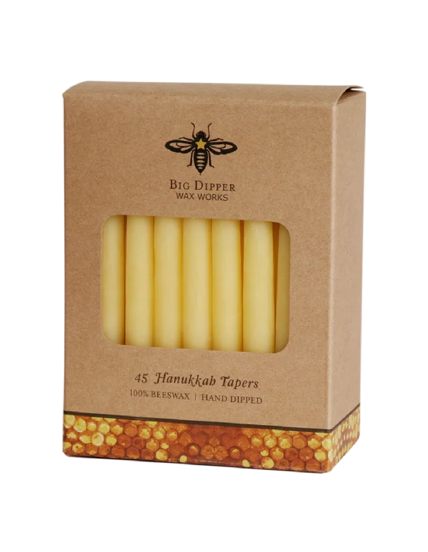 Hanukkah Beeswax Taper Candles