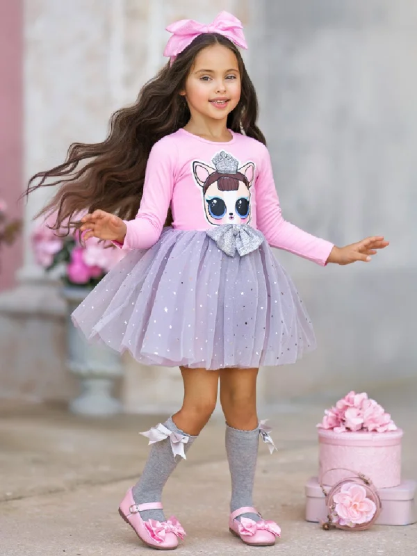 L.O.L. SURPRISE! Miss Puppy Long Sleeved Glitter Tutu Dress