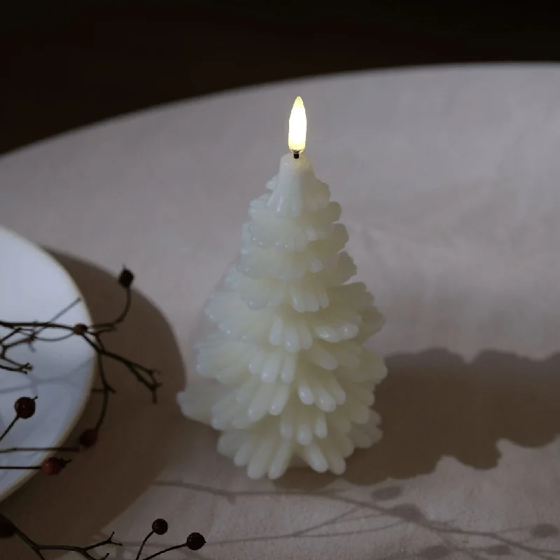 Uyuni Christmas tree LED candle Ivory