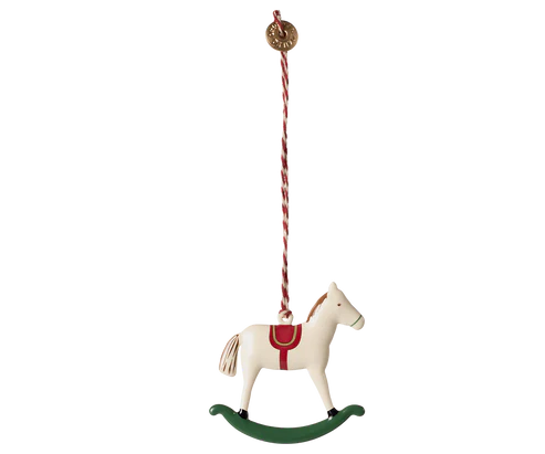 Christmas Ornament - Metal - Rocking Horse