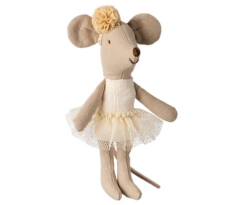 Little Sister Mouse - Ballerina - Off White