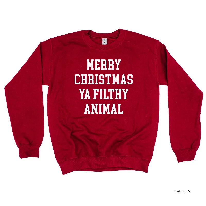 Merry Christmas Ya Filthy Animal - BASIC Fleece