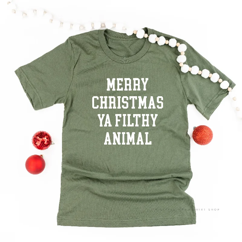 Merry Christmas Ya Filthy Animal - Unisex Tee