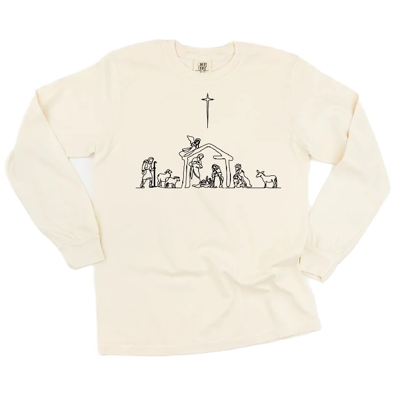 Nativity Scene - LONG SLEEVE Comfort Colors Tee