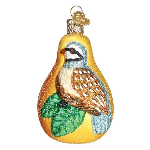 Partridge In A Pear Ornament - Old World Christmas