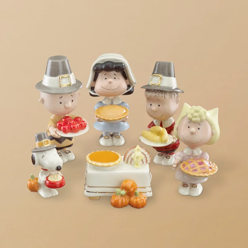 PEANUTS® 6-pc Thanksgiving Figurine Set