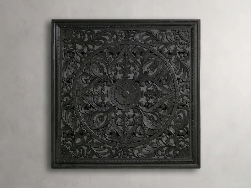 Sukho Grand Carved Panel in Black