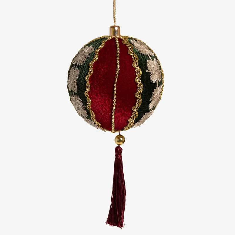 Velvet & Flower Ornament