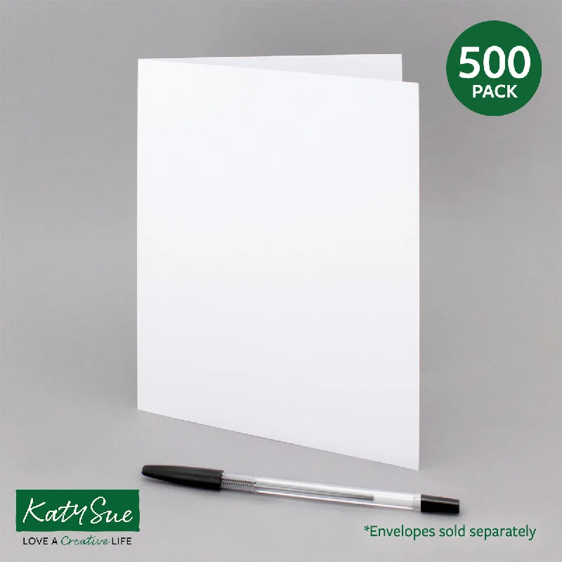 White 6x8 (A5) Single Fold Cards 300gsm 150x203mm (pack of 500)