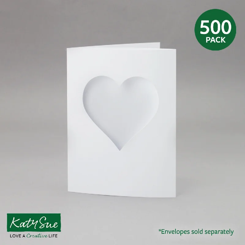 White Heart Aperture Cards 145x198mm (pack of 500)