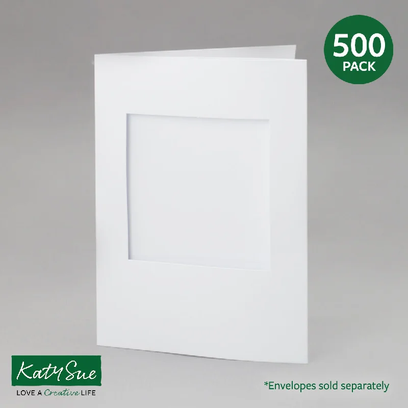 White Square Aperture Cards 150x203mm (pack of 500)