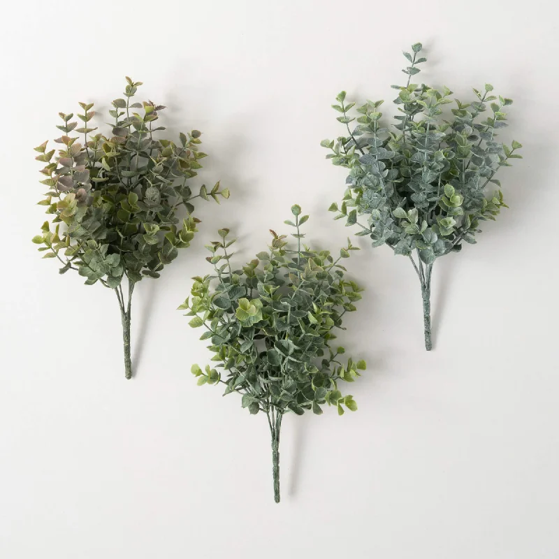 Two Tone Eucalyptus Bush Set