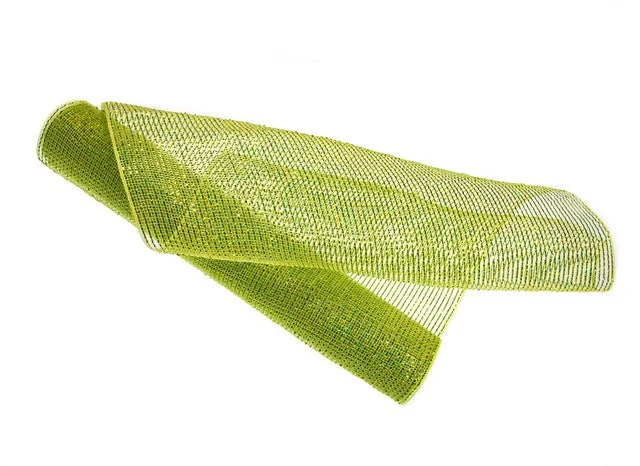 20" X 10YD Apple Green Metallic Mesh