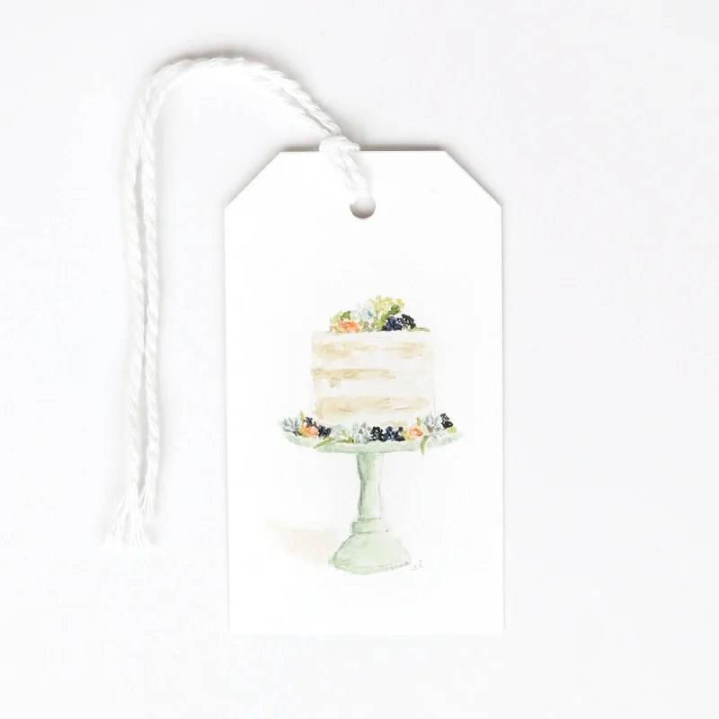 cake gift tags