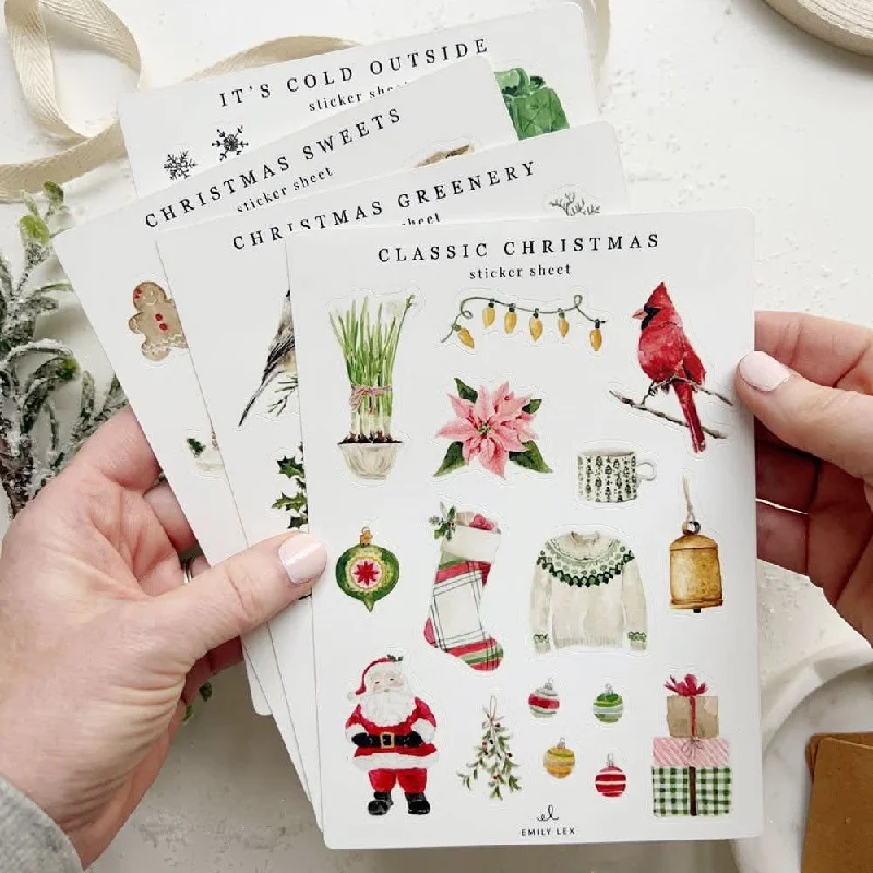 christmas sticker sheets