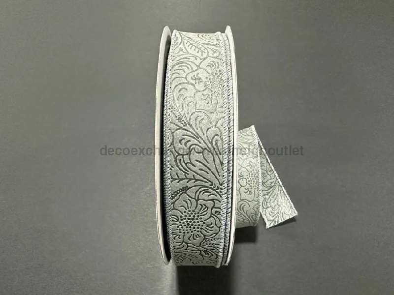 Grey Flower Embossed, 1.5"X50Y 984209-16C