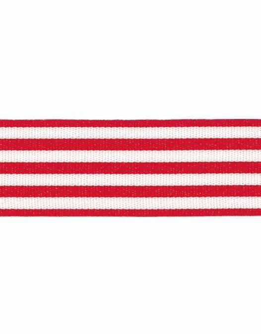 Red Christmas Stripes, 25m