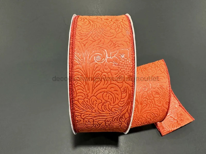 Rust Flower Embossed, 2.5"X50Y 984240-31C