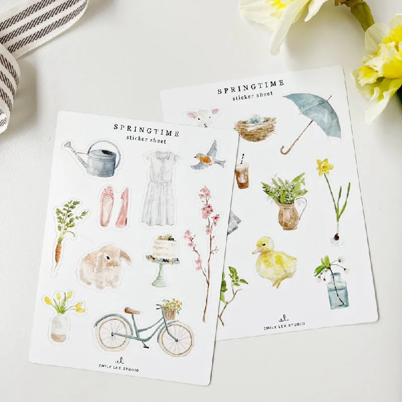 springtime sticker sheets